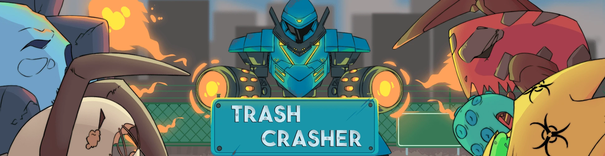 Trash Crasher Banner